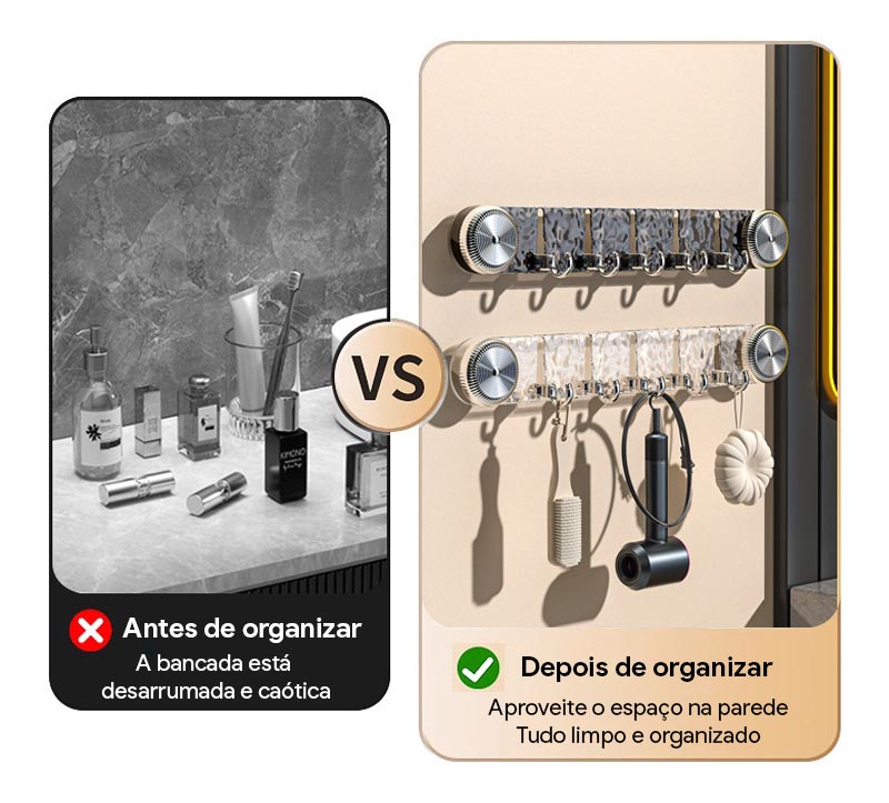 (OFERTA IMPERDÍVEL) Gancho de Parede com Sucção a Vácuo