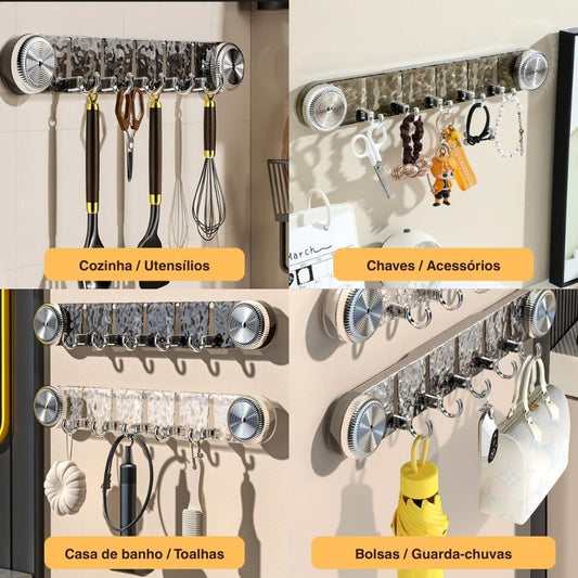 (OFERTA IMPERDÍVEL) Gancho de Parede com Sucção a Vácuo